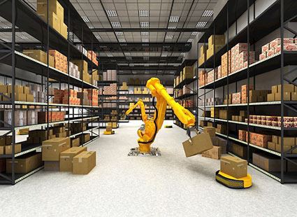 יישום במחסן מחשבים תעשייתי