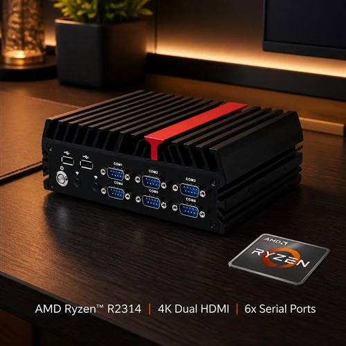 IWILL Nano-N332F: AMD Ryzen™ Mini PC ללא מאוורר עבור Edge IoT